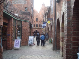 DOWN MEMORY LANE: The winding medieval streets of Bremen’s old quarter.